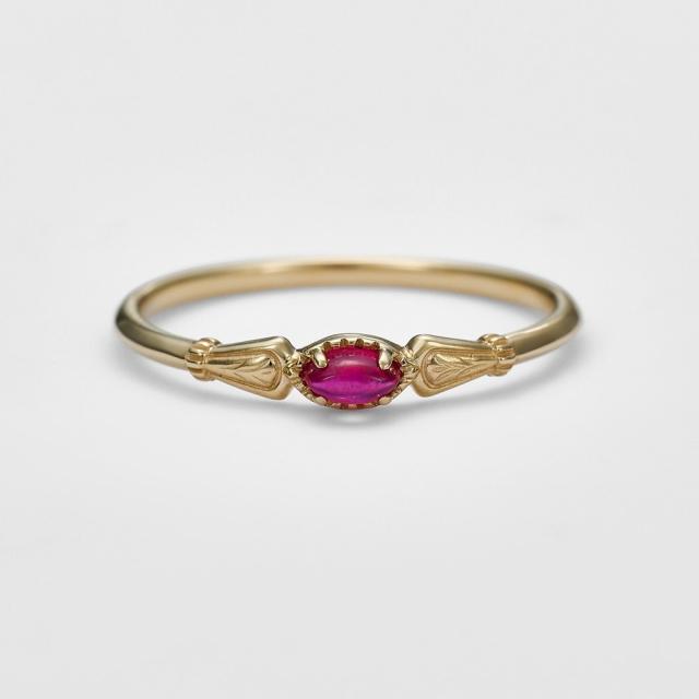 agete アガット　K10ルビーチェーンリング Amazon.co.jp: [アガット] agete Dreamy ゴールドK10 ルビー