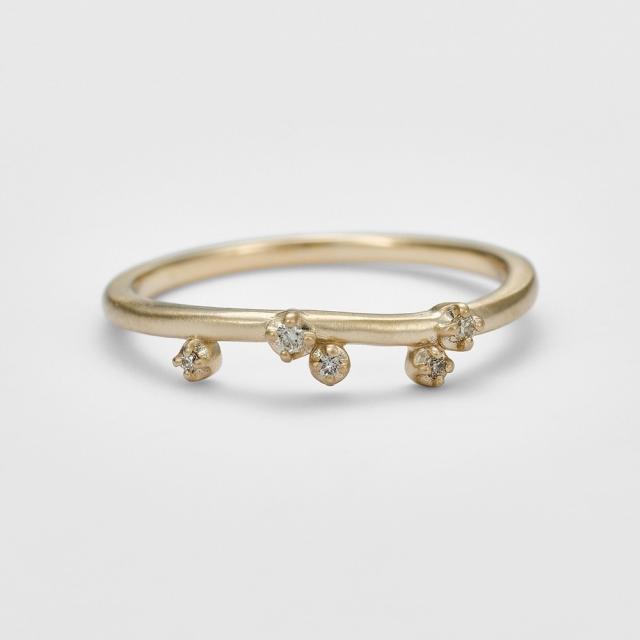 agete アガット リング 指輪 13号（シルバー／K5／月モチーフ