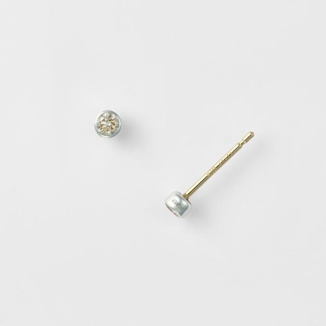 アガット（agete）/シルバー／K10ダイヤモンドピアス（0．06ct）の通販