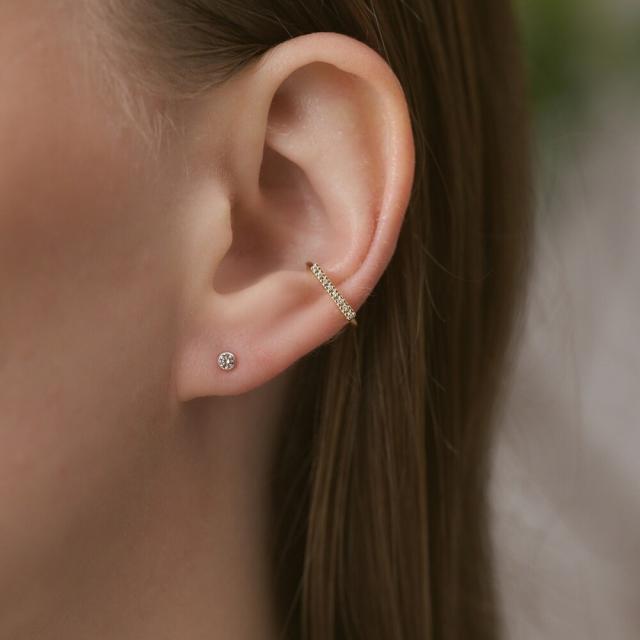 アガット（agete）/シルバー／K10ダイヤモンドピアス（0．06ct）の通販