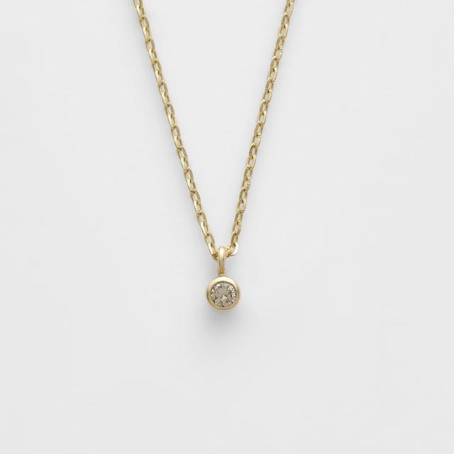 アガット（agete）/K10ダイヤモンドネックレス（0．03ct）_1
