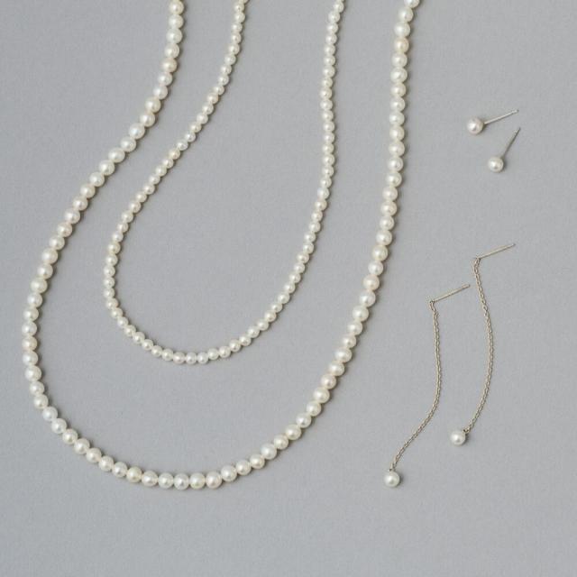 アガット（agete）/《WEB限定》シルバー淡水パールピアスの通販はau