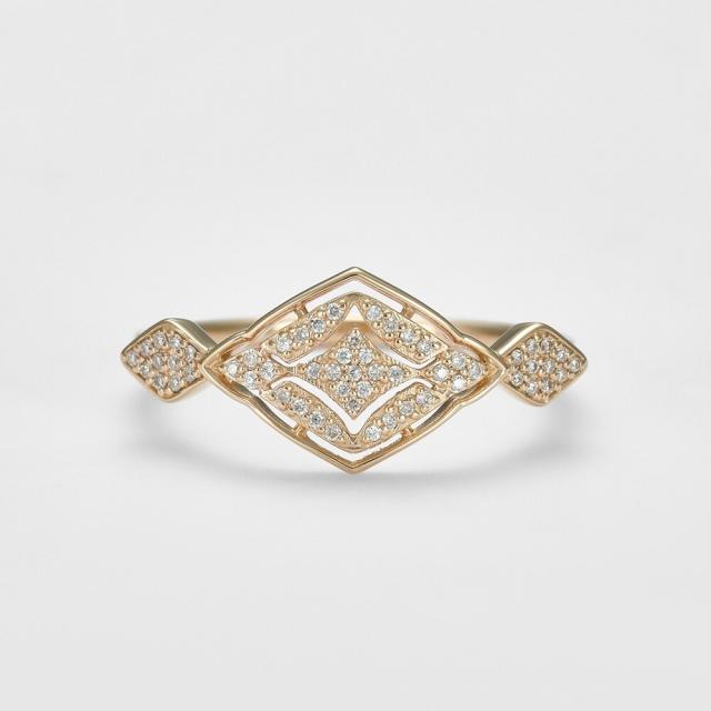 NEW】アガット（agete）/K10ダイヤモンドリング（0．11ct）