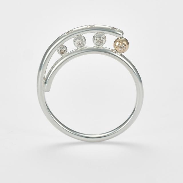 アガット（agete）/シルバー/K5ダイヤモンドリング