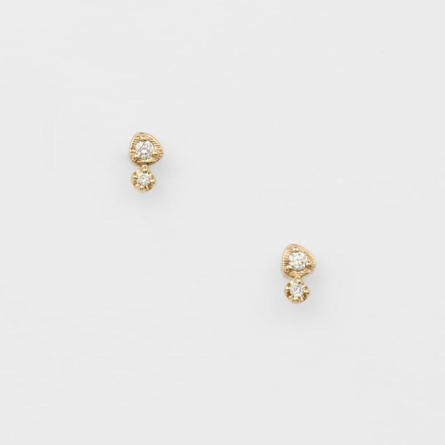 アガット（agete）/K10ダイアモンドピアス（0．02ct）