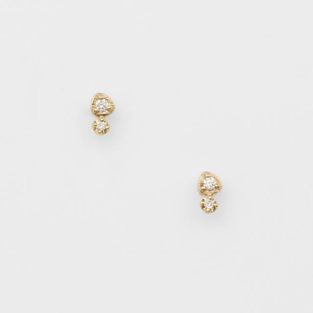 アガット（agete）/K10ダイアモンドピアス（0．02ct）_1