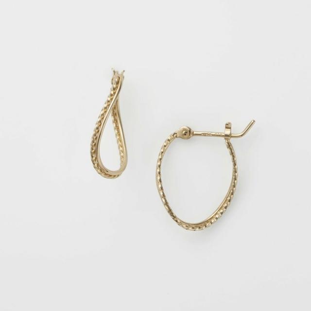 agete アガット K18 YG × ブラックダイヤモンド ピアス K18ダイヤモンドピアス（0.1ct）｜ピアス｜アガット 公式