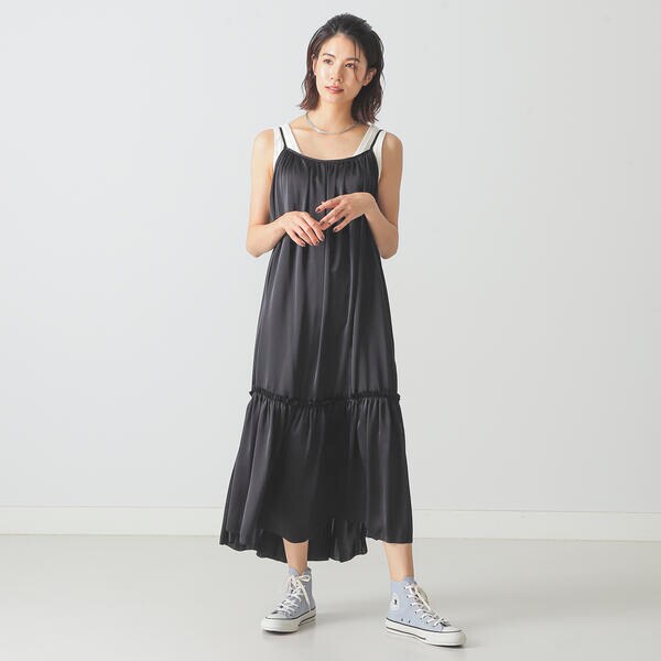 New ビームス ライツ ｂｅａｍｓ ｌｉｇｈｔｓ 裾ギャザー サテン キャミソール ワンピースの通販はau Pay マーケット Brand Square By Oioi ブランドスクエアbyマルイ