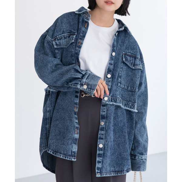 ラビアンジェ（LAVEANGE）/2WAYデニムシャツジャケットの通販は