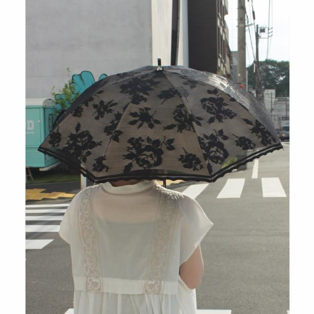 ラビアンジェ（LAVEANGE）/完全遮光 晴雨兼用/レース二重張りスライド式 傘の通販は 5,478円