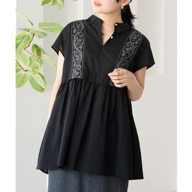 ラビアンジェ（LAVEANGE）/刺繍チュニックブラウスの通販はau