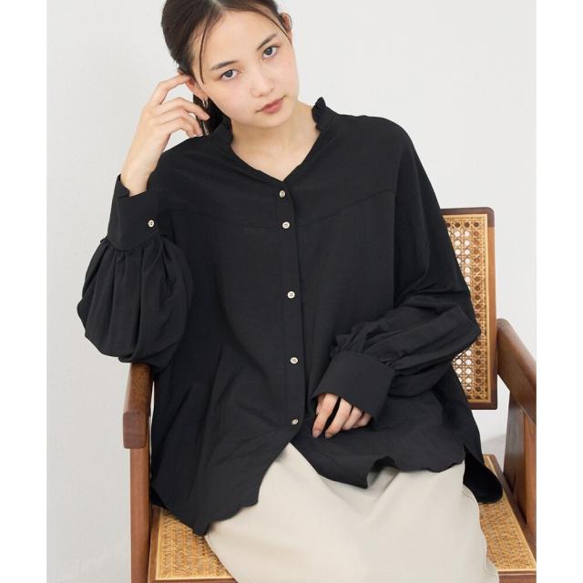 ラビアンジェ（LAVEANGE）/【洗える】スタンドフリルカラーブラウスの通販は 5,752円