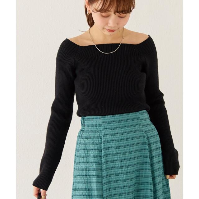 ラビアンジェ（LAVEANGE）/【静電気防止】2WAYスクエアリブニットの通販は 5,412円