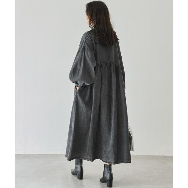 ラビアンジェ（LAVEANGE）/ライトデニムギャザーワンピース ラビアンジェ（LAVEANGE）/ライトデニムギャザーワンピース