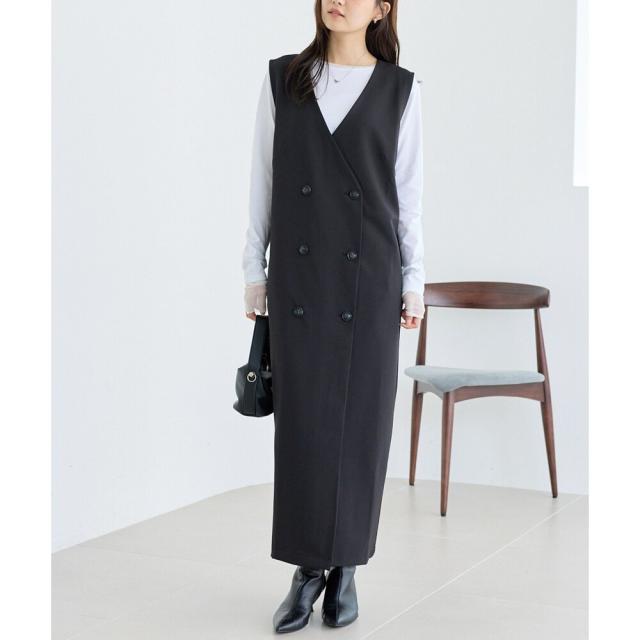 二部式着物 洗える着物 袷 小紋柄の着物 フリー/トールサイズ「紺色