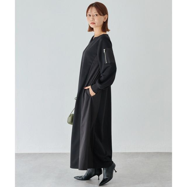 ラビアンジェ（LAVEANGE）/配色ミリタリーワンピース