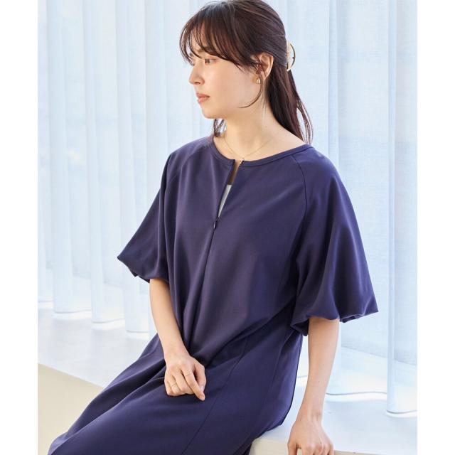 ラビアンジェ（LAVEANGE）/【好機能シリーズ】接触冷感・吸水速乾｜2WAYボリュームスリーブワンピース