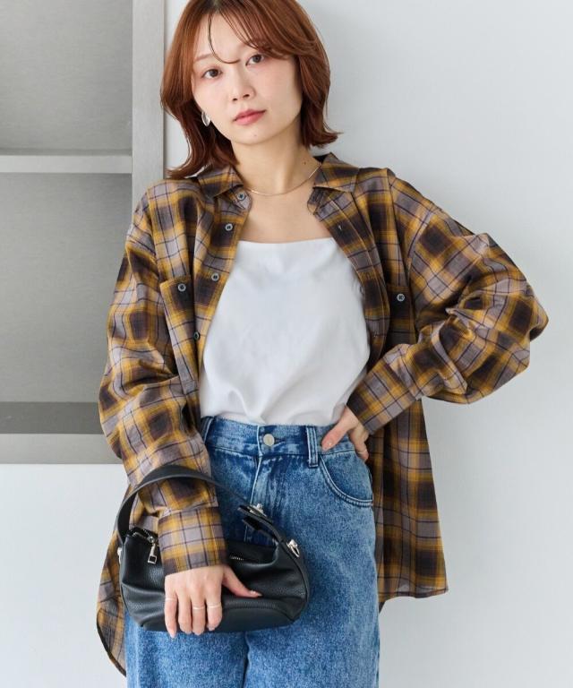 ラビアンジェ（LAVEANGE）/シアーチェックシャツ