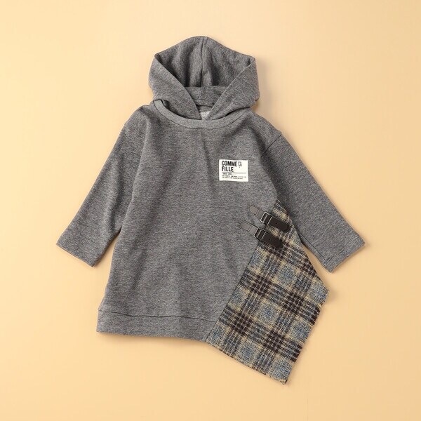 コムサ・フォセット/ミニ裏毛 パーカーワンピースの通販は 5,643円