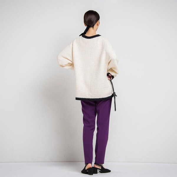 ドロワットロートレアモン/ツィードライクニットカーディガンの通販は