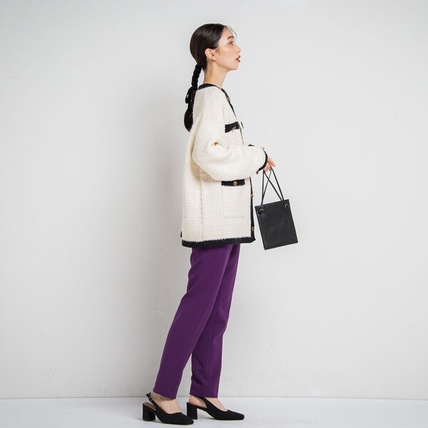 ドロワットロートレアモン/ツィードライクニットカーディガンの通販は