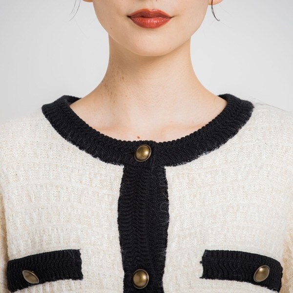 ドロワットロートレアモン/ツィードライクニットカーディガンの通販は