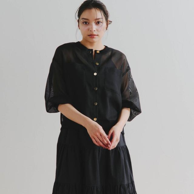 ドロワットロートレアモン（Droite lautreamont）/メッシュカーディガン≪手洗い可能≫