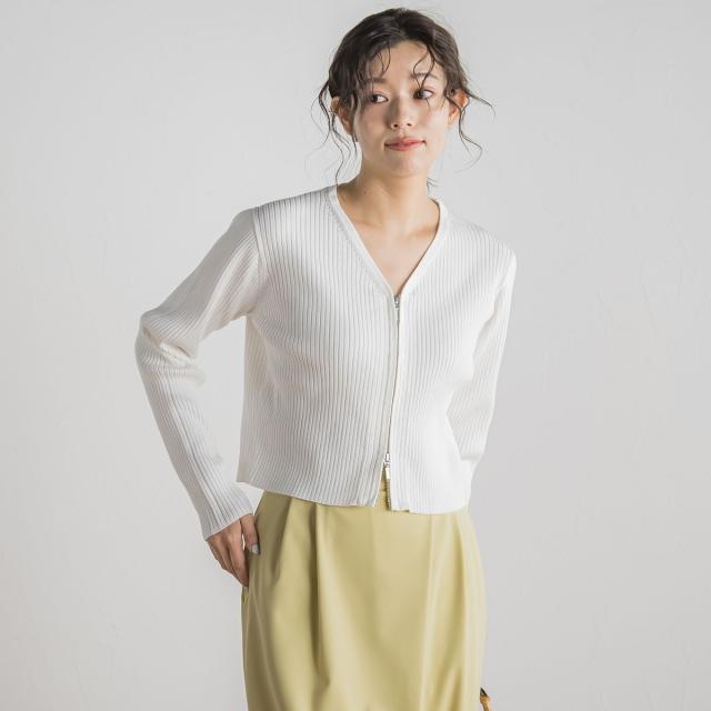 【NEW】ドロワットロートレアモン（Droite lautreamont）/ダブルZIP　Vカーデ≪手洗い可能≫の通販は 13,728円