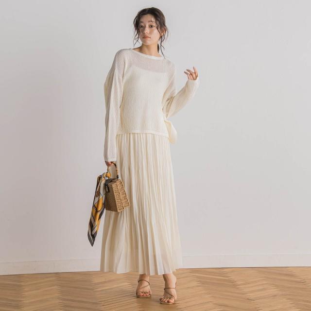 ドロワットロートレアモン（Droite lautreamont）/メッシュ柄プルオーバー≪手洗い可能≫_10