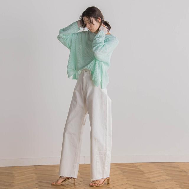 ドロワットロートレアモン（Droite lautreamont）/メッシュ柄プルオーバー≪手洗い可能≫_17