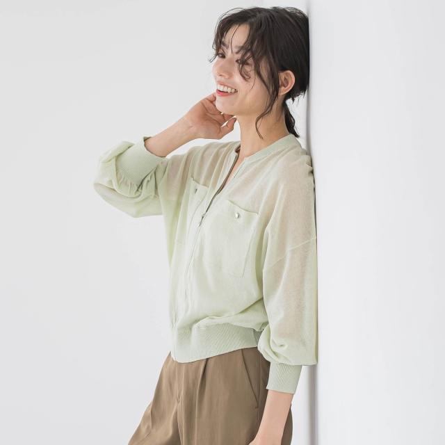 ドロワットロートレアモン（Droite lautreamont）/シアーZIPブルゾン≪手洗い可能≫