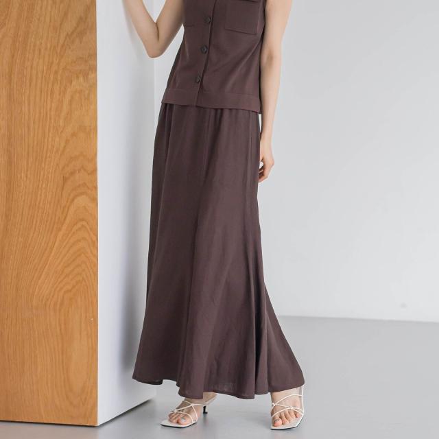 ドロワットロートレアモン（Droite lautreamont）/レーヨン麻スカート≪手洗い可能≫