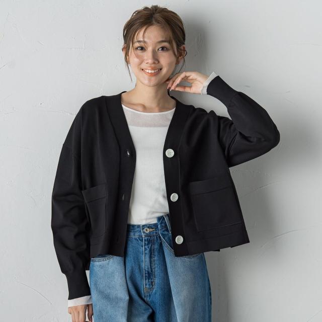 ドロワットロートレアモン（Droite lautreamont）/Vネックカーディガン≪手洗い可能≫_7