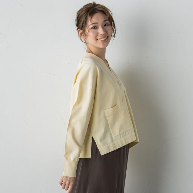 ドロワットロートレアモン（Droite lautreamont）/Vネックカーディガン≪手洗い可能≫_16