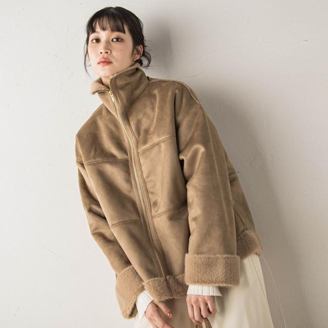 ドロワットロートレアモン（Droite lautreamont）/【WEB限定】フェイクムートンファーコート