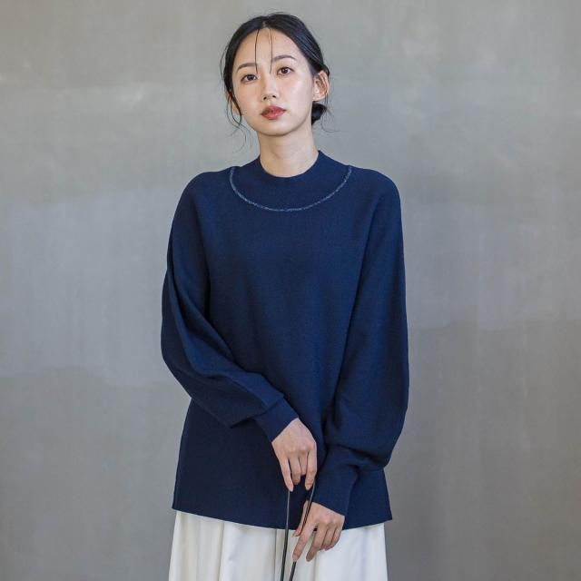 ドロワットロートレアモン（Droite lautreamont）/ウォッシャブルバナナスリーブニット≪手洗い可能≫