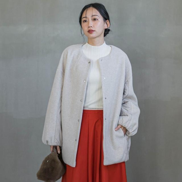 ドロワットロートレアモン（Droite lautreamont）/メランジブランケットコート