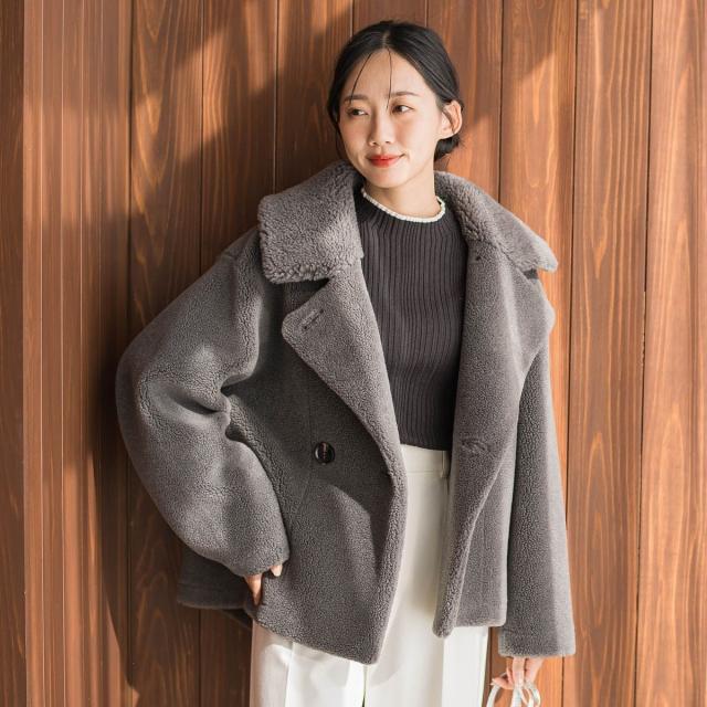 【NEW】ドロワットロートレアモン（Droite lautreamont）/ボアボンディングPコート