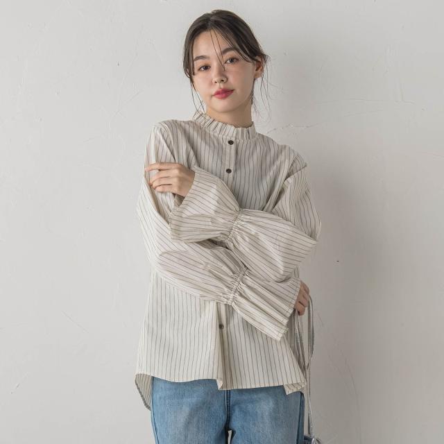 【NEW】ドロワットロートレアモン（Droite lautreamont）/襟フリルブラウス≪洗濯機で洗える≫