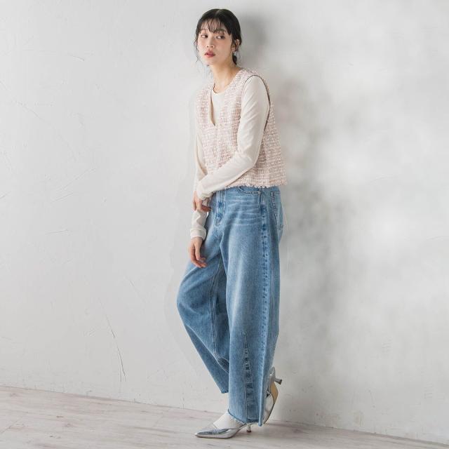 ドロワットロートレアモン（Droite lautreamont）/ミックスツィードベスト≪洗濯機で洗える≫_8