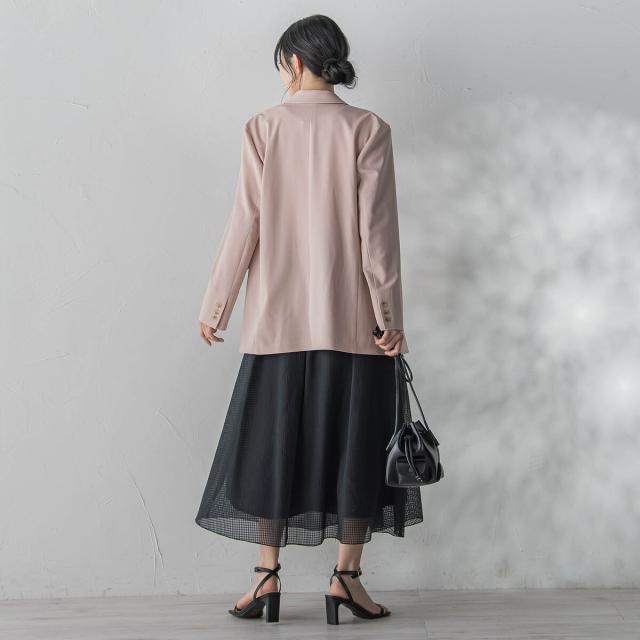 ドロワットロートレアモン（Droite lautreamont）/グラフチェックオーガンジースカート_7