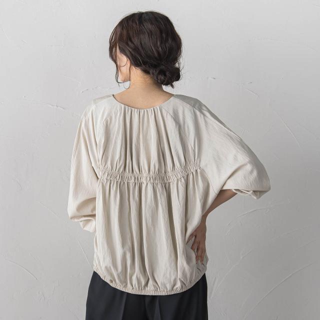 【NEW】ドロワットロートレアモン（Droite lautreamont）/レーヨンナイロンギャザー切替えブルゾン