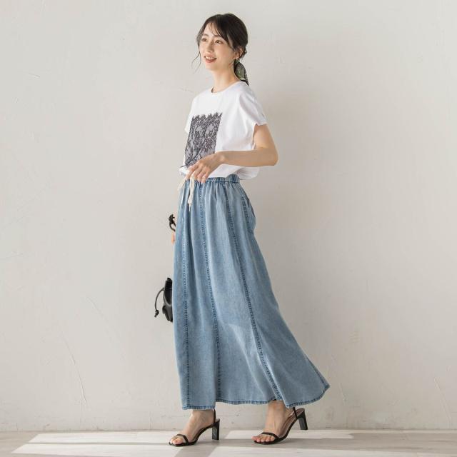 【NEW】ドロワットロートレアモン（Droite lautreamont）/Air DENIM マーメイドスカート_5