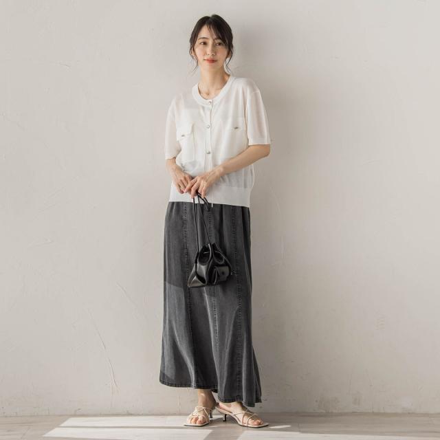 【NEW】ドロワットロートレアモン（Droite lautreamont）/Air DENIM マーメイドスカート_15