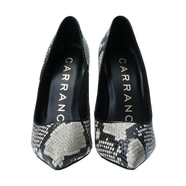 色合いノ（CARRANO）/CARRANO◆10．5糎踵◆パイソン柄レザーピンヒールパンプス