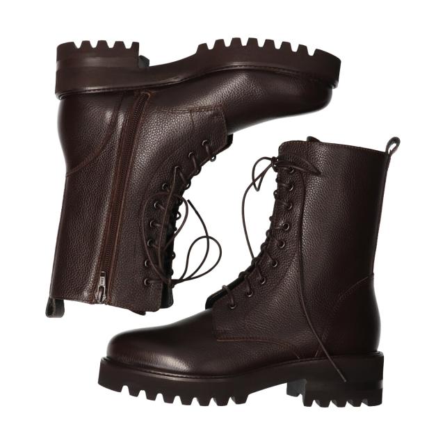 ブリジットバーキンセレクト（Bridget Birkin Select）/LUCA GROSSI◆4cmヒール◆ラウンドトウレースアップショートブーツ