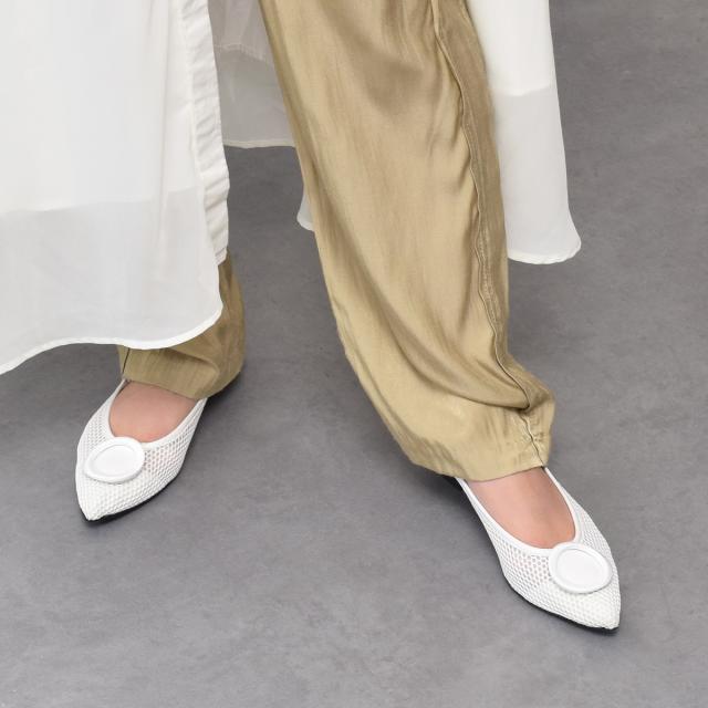 インターショシュール（INTER−CHAUSSURES）/INTER−CHAUSSURES◆1．3cmヒール◆ポインテッドトウオーナメントパンプス