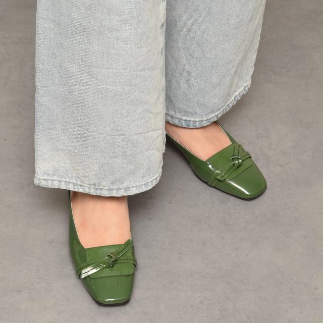 インターショシュール（INTER−CHAUSSURES）/INTER−CHAUSSURES◆4cmヒール◆スクエアトウチャンキーヒールバックバンド