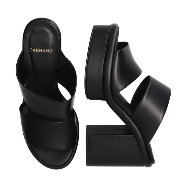 カラーノ（CARRANO）/CARRANO◆11cmヒール◆厚底チャンキーヒールミュールサンダル_15