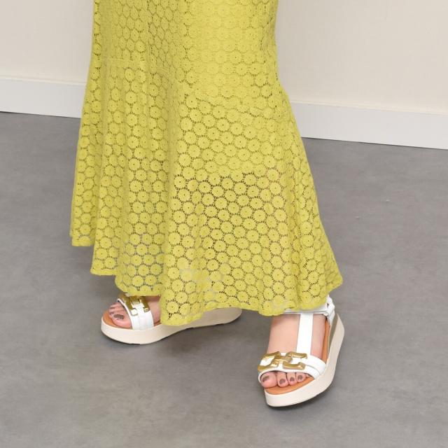 オー マイ サンダルズ（Oh my Sandals）/Oh my Sandals◆5cmヒール◆メタルオーナメントベルクロ厚底サンダル_2
